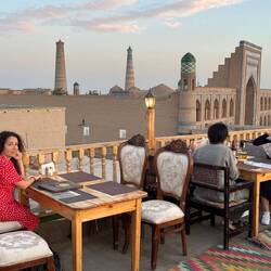 Dinner on the rooftop terrace