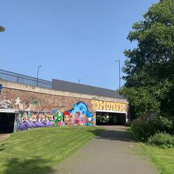 Real bike path from the Station to Pittville