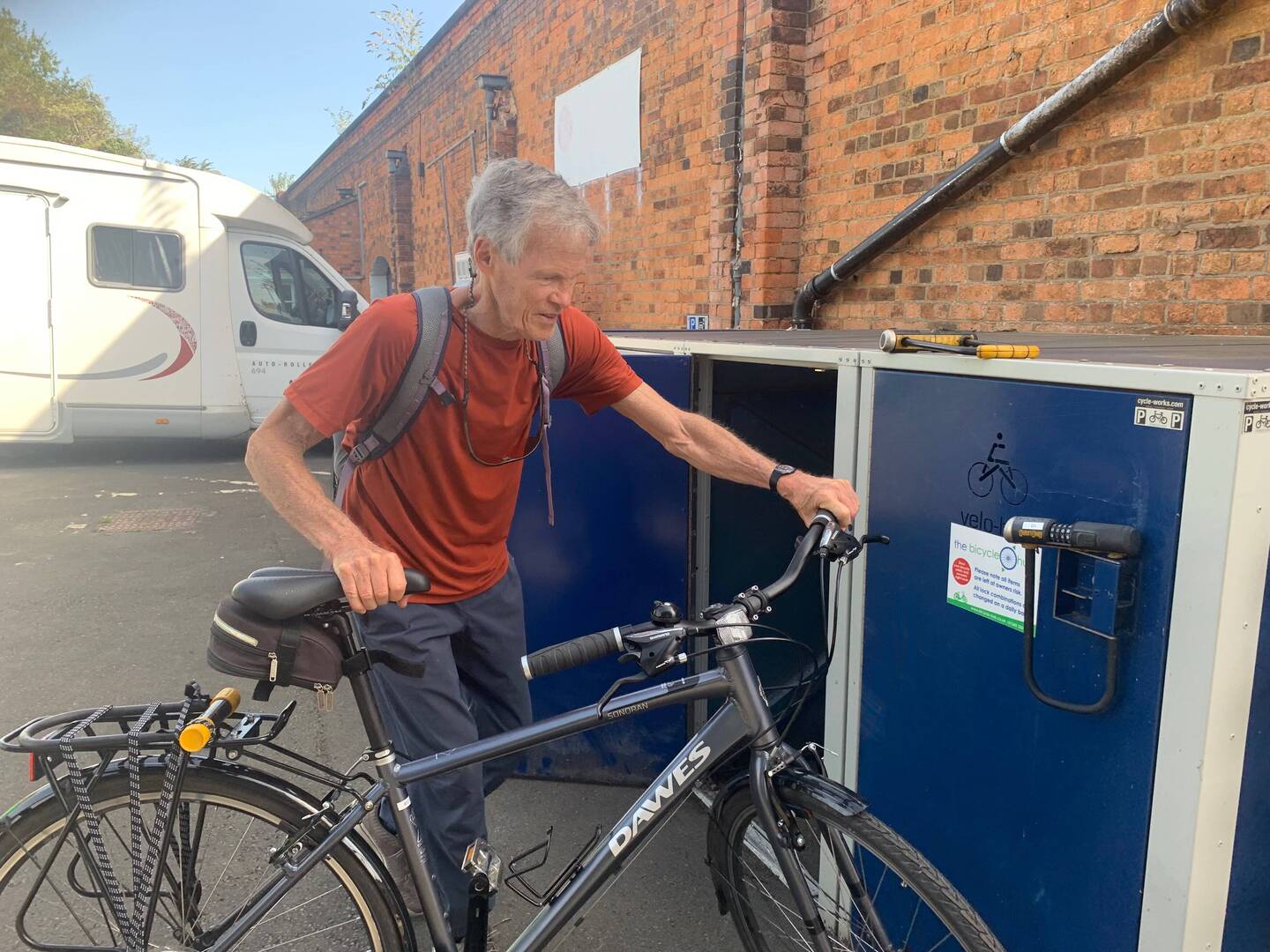 Locker opened, bikes were there, happiness is ...