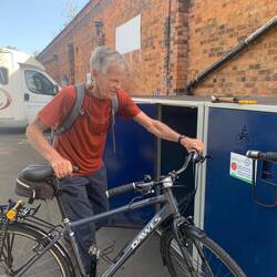 Locker opened, bikes were there, happiness is ...