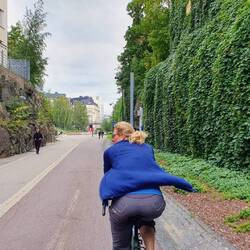 ehemalige Bahntrasse, heute Bicycle Highway