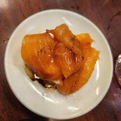 Salmon, yoghurt and truffled honey