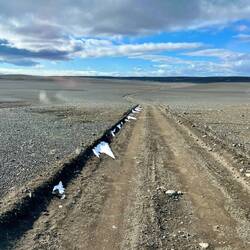 Erster Schnee vom Sturm der letzten zwei Tage
