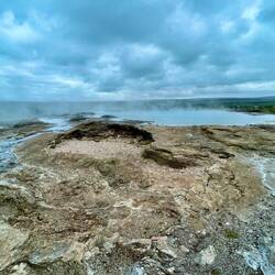 Der große Geysir ist zurzeit am Schlafen und bricht nur sehr selten aus
