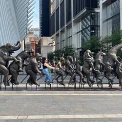 Sculpture of endangered animals