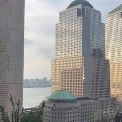 View of Lower Manhattan from hotel roof
