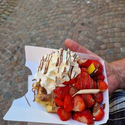 Die beste belgische Waffel, die wir je gegessen haben...😋