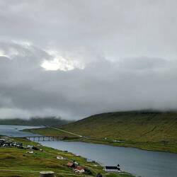 Nordskala Bridge in Oyarbakki