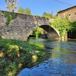 The river in Larrasoaña where we cooled our feet.