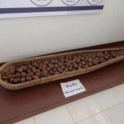 Bombies on display at the Plain of Jars Visitor Center.