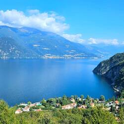 Town of Varenna below us