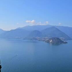 180 degree view from just below Castello di Vezio