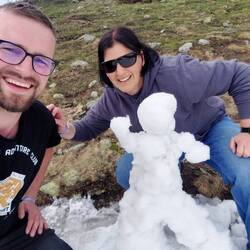 Schneemann gebaut und damit noch eine Aufgabe erfüllt 👍