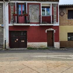 This interesting house is just outside the ancient walls of Pamplona.