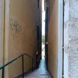 In dieser hohlen Gasse blieb er stecken