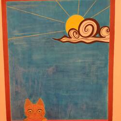 Cat painting in my room 😸