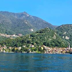 Returning to Varenna - Look for castle high on the hill in the center