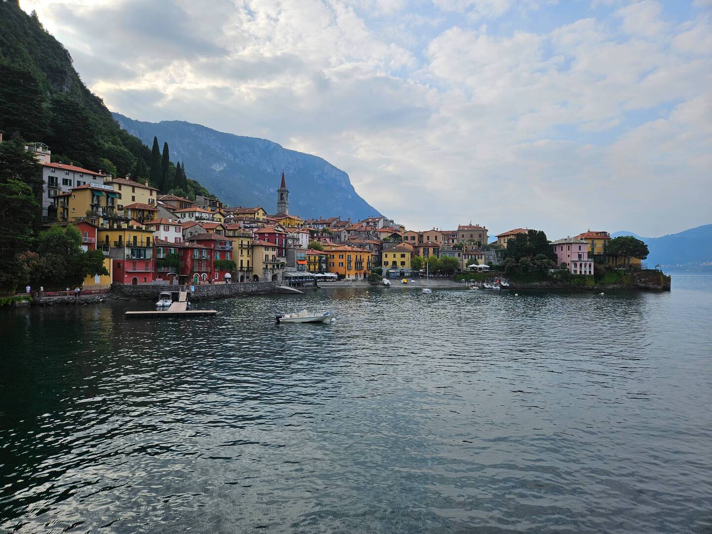View leaving Varenna's harbor