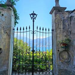 Gate of private residence in Menaggio