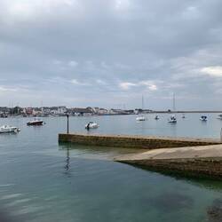 Eigentlich wäre hier die Fähre rübergefahren.