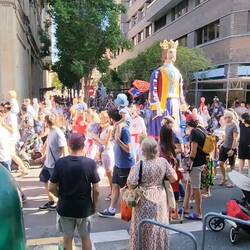 The gigantes on parade.