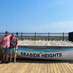 Chrys and I on Jersey Shore