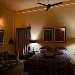 Our room for the next few days featuring the rock solid bed