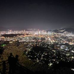 View at Hiroshima at night