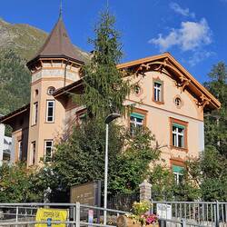 Interesting building across from hotel