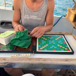 And thanks to Hatifa Shaw who gave this Travel Scrabble to my dad about 15 years ago.