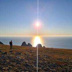 Auf dem Weg zum Gipfel Matind
