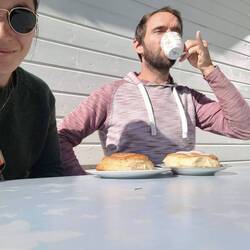 Zur Abwechslung Zimtschnecken mit Kaffee