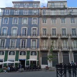 Schöne gekachelte Fassaden