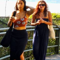 Just walking around town.