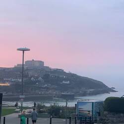Dusk in Towan Beach.