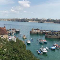 The Harbour, Towan Beach & Great Western Beech in the distance