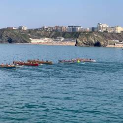 And they're off . . .