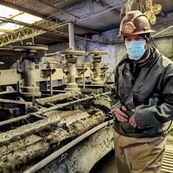 In der Aufbereitungsanlage