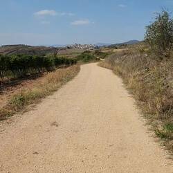 A sign said 2km to go but the signs lie. Delirium had set in.