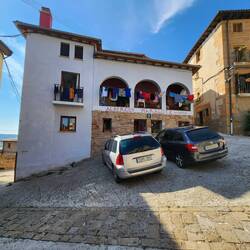 Our room is on the left with the balcony.