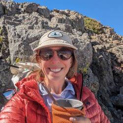 Breakfast at the top of pinchot pass