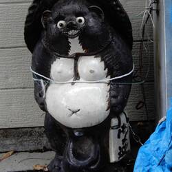 Tanuki statue.