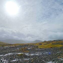 So, ontop of the mountain looks like nice gravel patches. It is just a big squishy sponge 😁