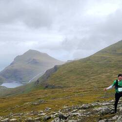 Around 17km, Saksun village in the distance