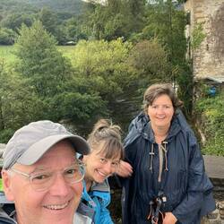 First full day walking with Cècile from France
