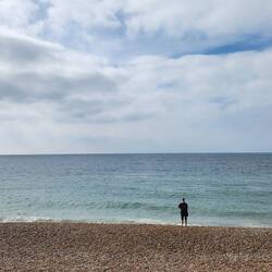 Windmills in the distance, if you look closely.