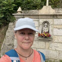 Me and St. James after the climb