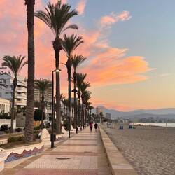 Alicante beach sunrise
