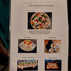 Overview sheet with sushi-techniques