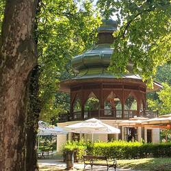 Das berühmte Musikpavillon in Sarajewo